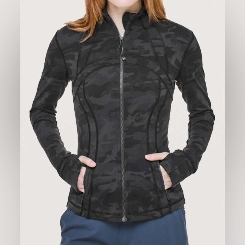 lululemon athletica Black Charcoal Camo Define Jacket